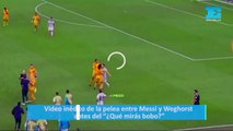 Video inédito de la pelea entre Messi y Weghorst antes del “¿Qué mirás bobo?”