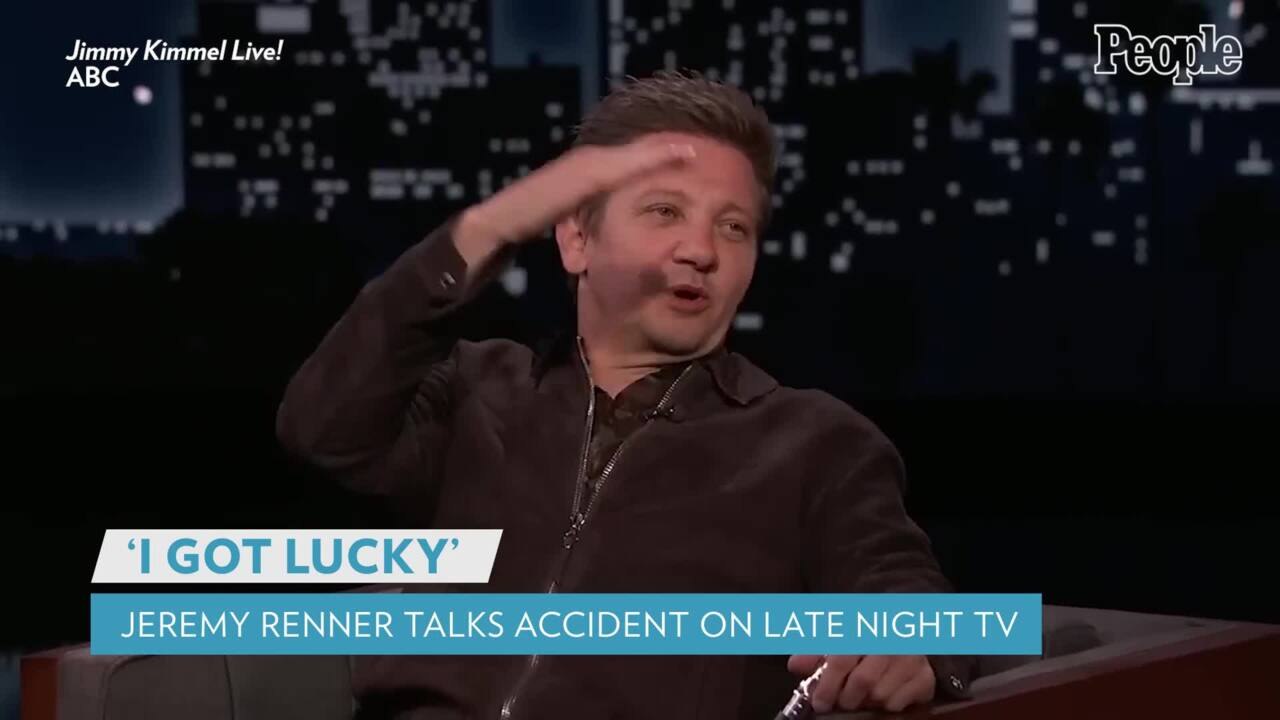 Jeremy Renner Walks and Dances with a Cane During First Talk Show Appearance Since Snowplow Accident