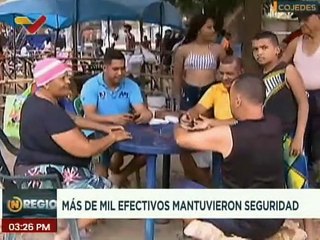 Más de 1.200 funcionarios resguardaron a temporadistas durante la Semana Mayor en el estado Cojedes