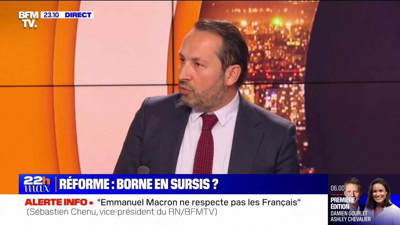 Sébastien Chenu (RN): "Élisabeth Borne ne sert pas à grand-chose, n'a pas d'autorité, a raconté n'importe quoi aux Français"