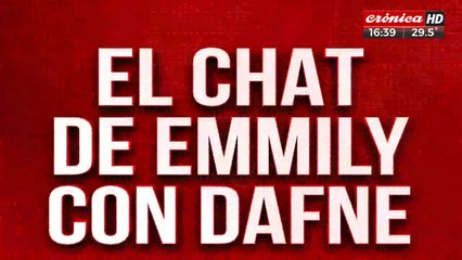 El chat de Emmily con Dafne