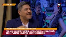 Fernando Urizar propone automatizar la habilitación de los puestos de ventas de emprendedores