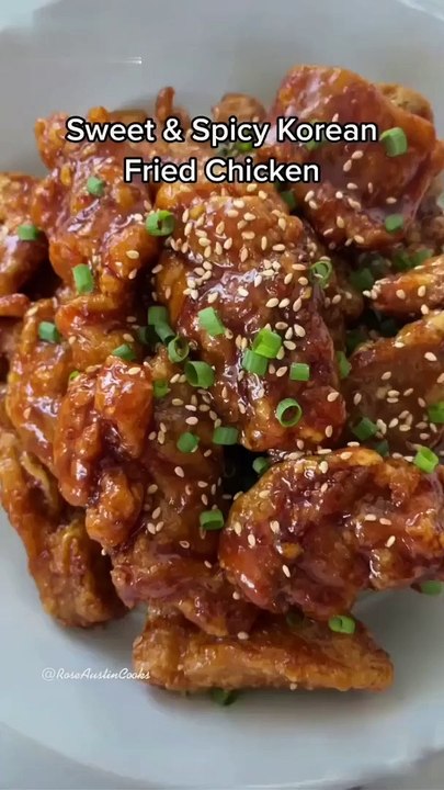 Korean fried chicken  sweet & spicy