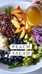 Peach Salad & Honey Dressing