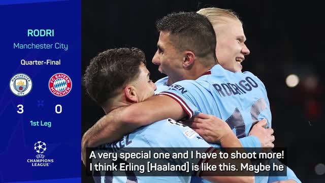 Rodri enjoys 'very special' goal as City beat Bayern