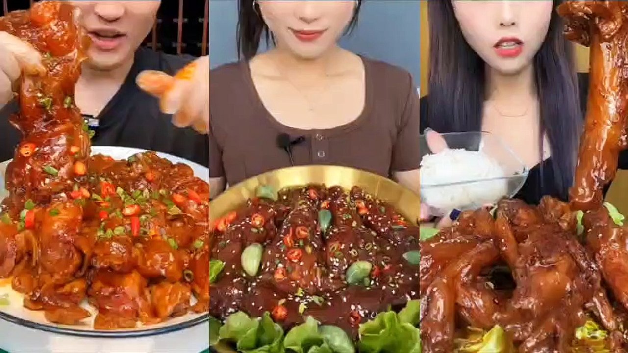 ASMR Chinese YUMMY FOOD——Spicy Beef Tendon, Chinese Food Eating, Yummy Food, Spicy Food.