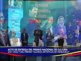 Jefe de Estado hace entrega del Premio Nacional de Cultura 21-22 y “Glorias Artísticas de Venezuela”