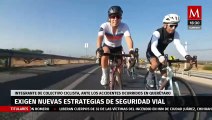 En Querétaro, colectivo ciclista exigen a las autoridades más estrategias de seguridad vial