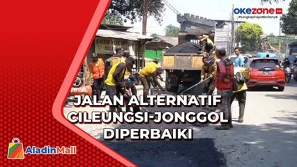 Download Video: Jelang Arus Mudik Lebaran, Jalan Alternatif Cileungsi-Jonggol Diperbaiki