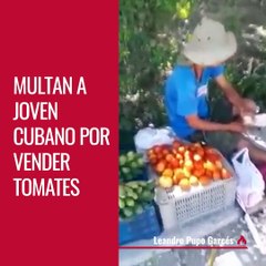 MULTAN A JOVEN CUBANO POR VENDER TOMATES
