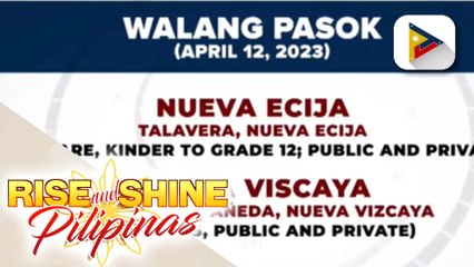 Ilang paaralan sa bansa, walang pasok dahil sa bagyo #AmangPH