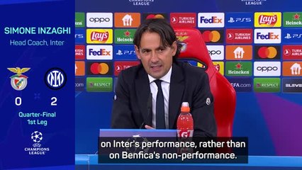Inter take 2-0 advantage over Benfica after win in Portugal