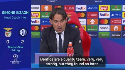 Inter take 2-0 advantage over Benfica after win in Portugal