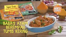 Resipi BABA’S Ayam Berempah Tumis Kering | Minit Express