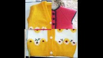 Very stylish handknitting and embroidery baby sweater design