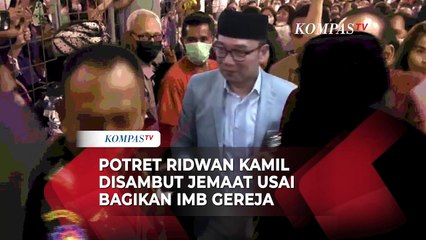 Potret Ridwan Kamil Disambut Jemaat Usai Bagikan IMB Gereja Ibu Teresa Paroki Cikarang