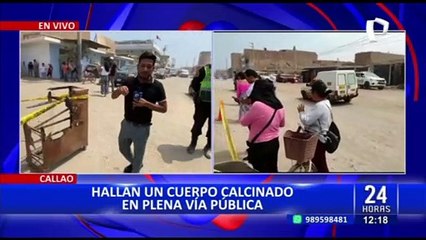 Callao: encuentran cuerpo totalmente incinerado en la vía pública