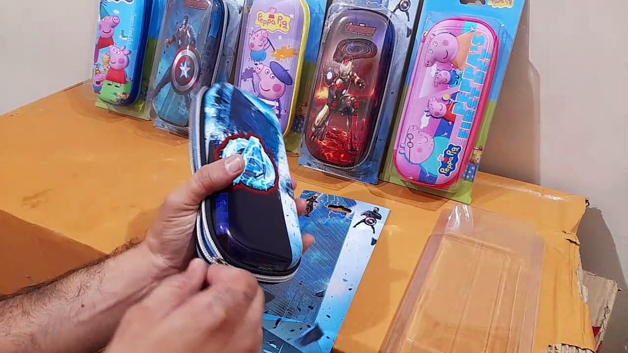 Unboxing and Review of Pencil Case Large Capacity Pencil Pouch Bag 3D Cover EVA Compass School Pouch Organizer for Students Kids Premium Stylish Pen Holder Pouch, Cosmetic Pouch Bag