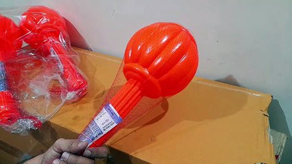 Unboxing and Review of Orange Hanuman Plastic Gada big for kids fun