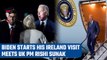 Joe Biden arrives in Northern Ireland to mark peace deal anniversary, meets Sunak| Oneindia News