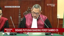 Sidang Putusan Banding, Hakim: Ferdy Sambo Berniat Tutupi Fakta Kejadian