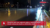 Sağanak yağışa yakalandı! Yolun karşısına böyle geçti