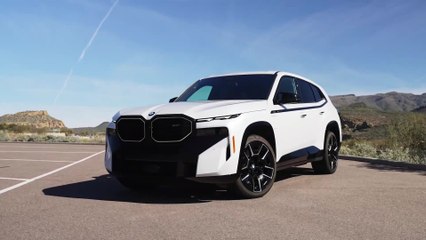 The first-ever BMW XM Design Preview in White-Orange