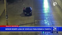 VES: menor de edad rompe luna de taxi para robar a conductor que estaba dormido