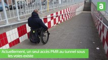 Il lance une pétition pour plus d'accessibilité aux PMR à la gare de Tournai