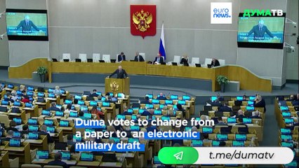 Russian lawmakers back bill on electronic military draft papers