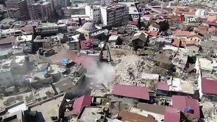 Kahramanmaraş'ta hayat devam ediyor! Depremin ardından havadan görüntülendi