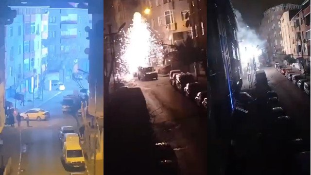 Elektirk kablolarında meydana gelen patlama korkuttu