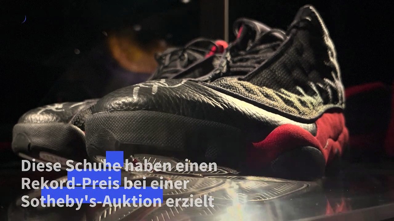 Basketballschuhe von Michael Jordan für Rekordsumme versteigert