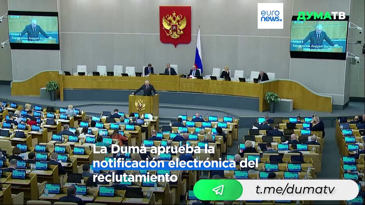 La Duma aprueba la notificación electrónica de reclutamiento para evitar otra huida masiva