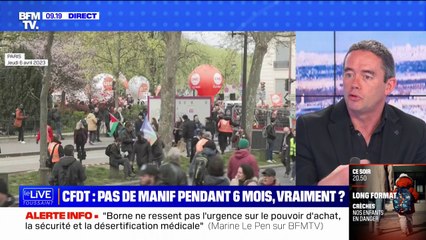 Retraites: "Ce n'est pas un jugement du Conseil constitutionnel qui va changer notre regard sur la réforme", assure Yvan Ricordeau (CFDT)