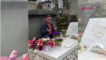 İzzet Yıldızhan'dan Ahmet Kaya ziyareti! Kaya'yı mezarı başında...