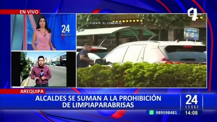 Arequipa: Alcaldes se suman a prohibición de limpiaparabrisas en las calles