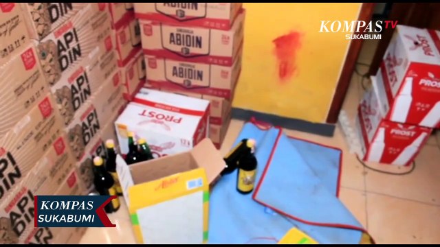 Ribuan Botol Miras Disita Polisi Di Rumah Kos Sukabumi