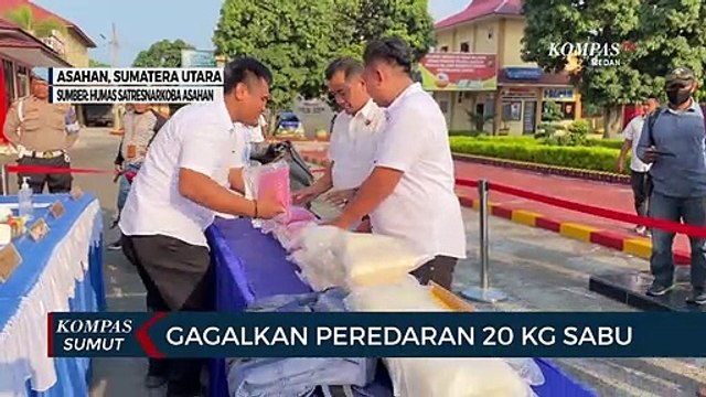Satresnarkoba Polres Asahan Gagalkan Peredaran 20 Kg Sabu dan 40 Ribu Butir Ekstasi