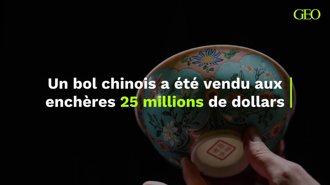 Un bol chinois a été vendu aux enchères 25 millions de dollars