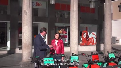 Óscar Puente presenta a Reyes Maroto el nuevo servicio Biki