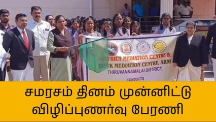 ஆரணியில் சமரச தின விழிப்புணர்வு பேரணி!