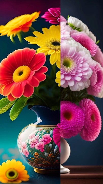 Beautiful Flowers  makeup and latest  makeup pics look(part 3) #Shortvideo# #Try new things#2023