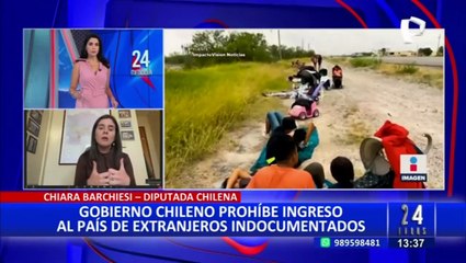Diputada chilena, Chiara Barchiesi: “Se está regulando el ingreso de migrantes al país”