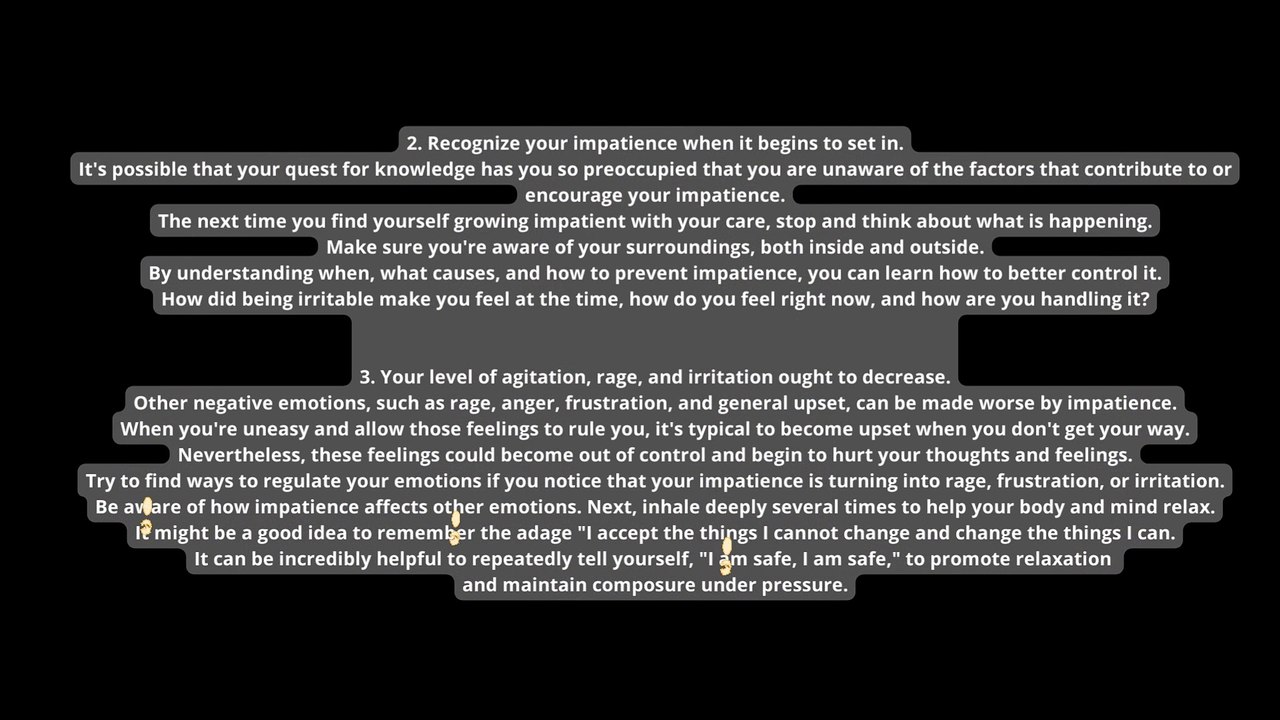 How to practice patience while receiving treatment for depression.