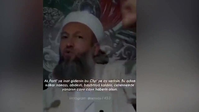 Mürteci Hüseyin Çevik CHP’ye oy verirsen cehennemde yanarsın cayır cayır!