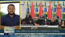 China y Brasil firman 15 acuerdos de cooperación