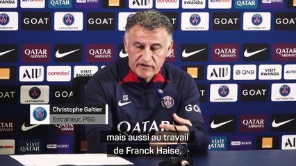 Galtier : "Ce n'est pas un match décisif pour le titre"