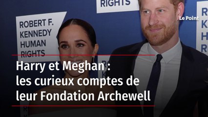 Harry et Meghan : les curieux comptes de leur Fondation Archewell