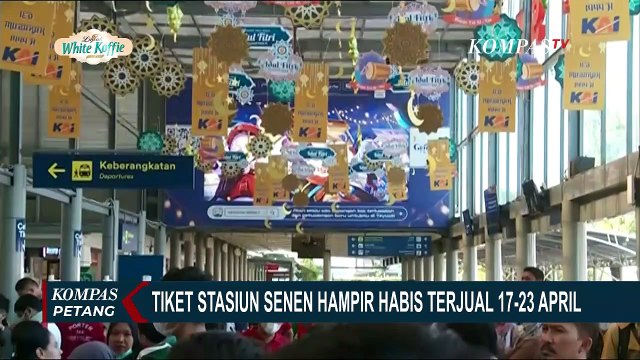 99 Persen Tiket untuk Tanggal 17-23 April di Stasiun Senen Ludes Terjual!
